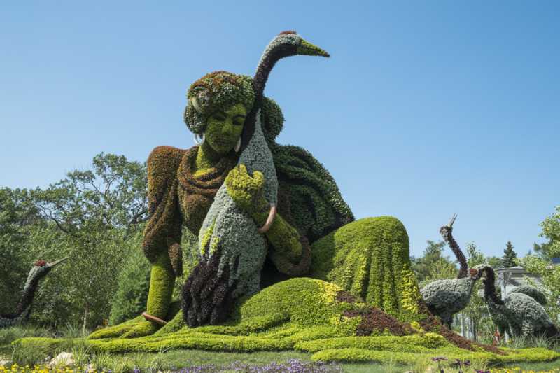 Зеленые скульптуры Монреаля